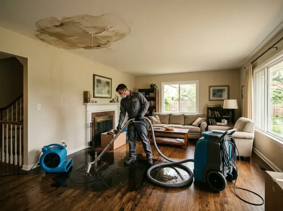attic-pipe-burst-ceiling-drip-008 — frequently asked questions, Water Damage Restoration & Carpet Care in McLean, VA